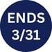 Ends 3/31